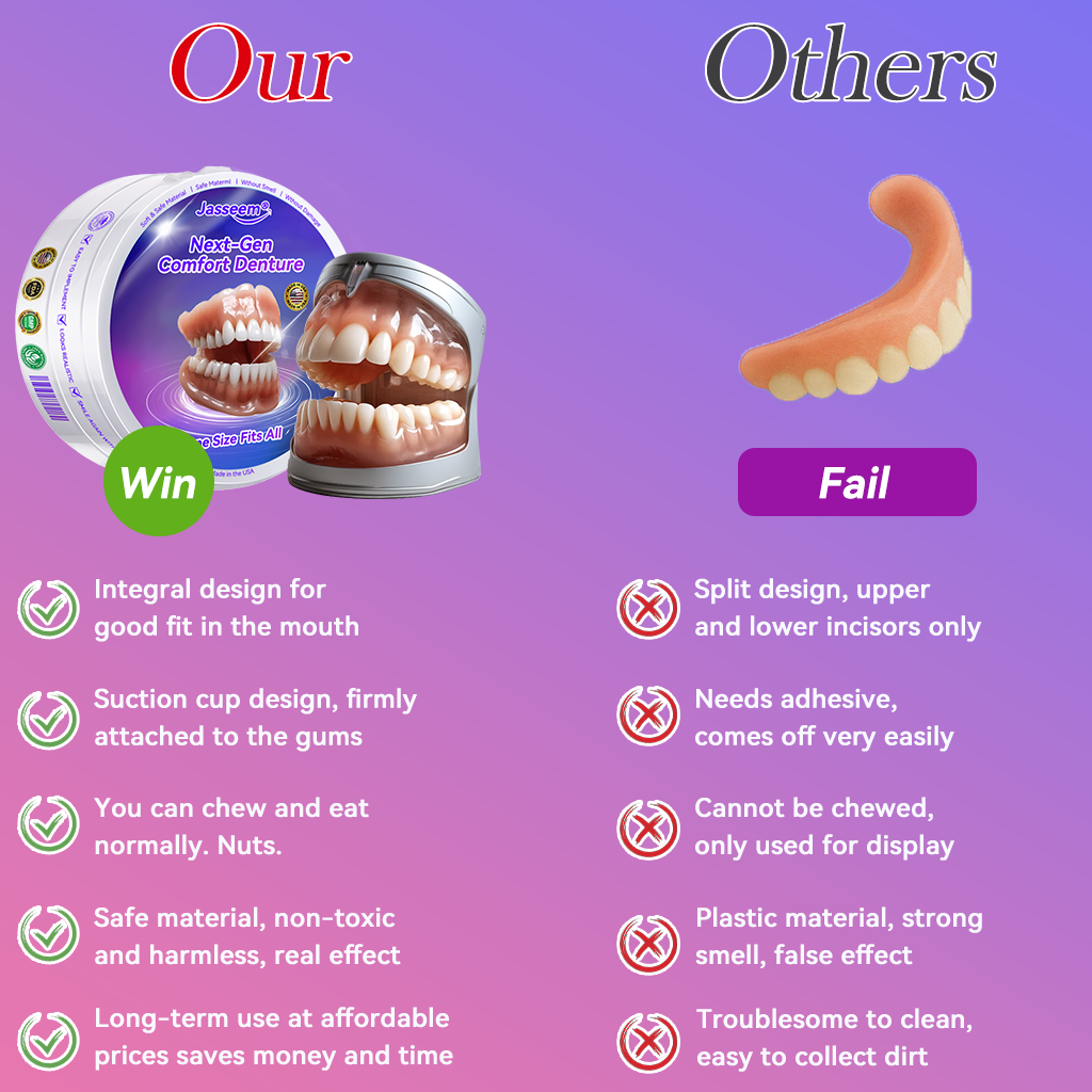 𝐉𝐚𝐬𝐬𝐞𝐞𝐦® Latest Premium Comfort Dentures💖 (High-End Dentures, Easy to Wear - Limited Time 70% Discount)🔥