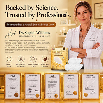 𝗚𝗮𝗳𝗮𝗰𝗲® Sunless Natural Glow Transdermal Tanning Micro-Needle Patch