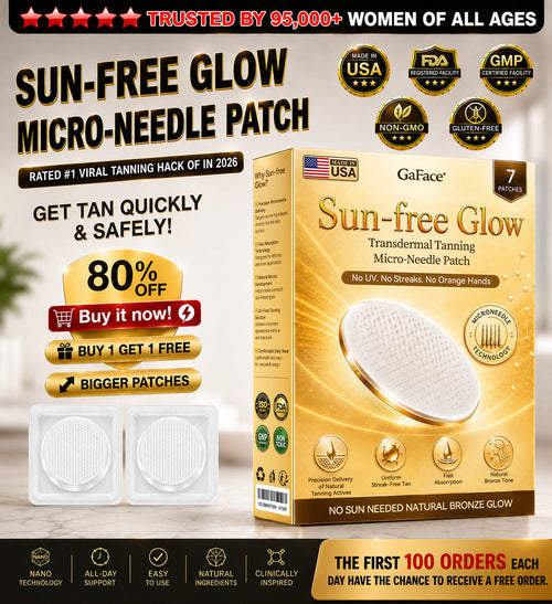 𝗚𝗮𝗳𝗮𝗰𝗲® Sunless Natural Glow Transdermal Tanning Micro-Needle Patch