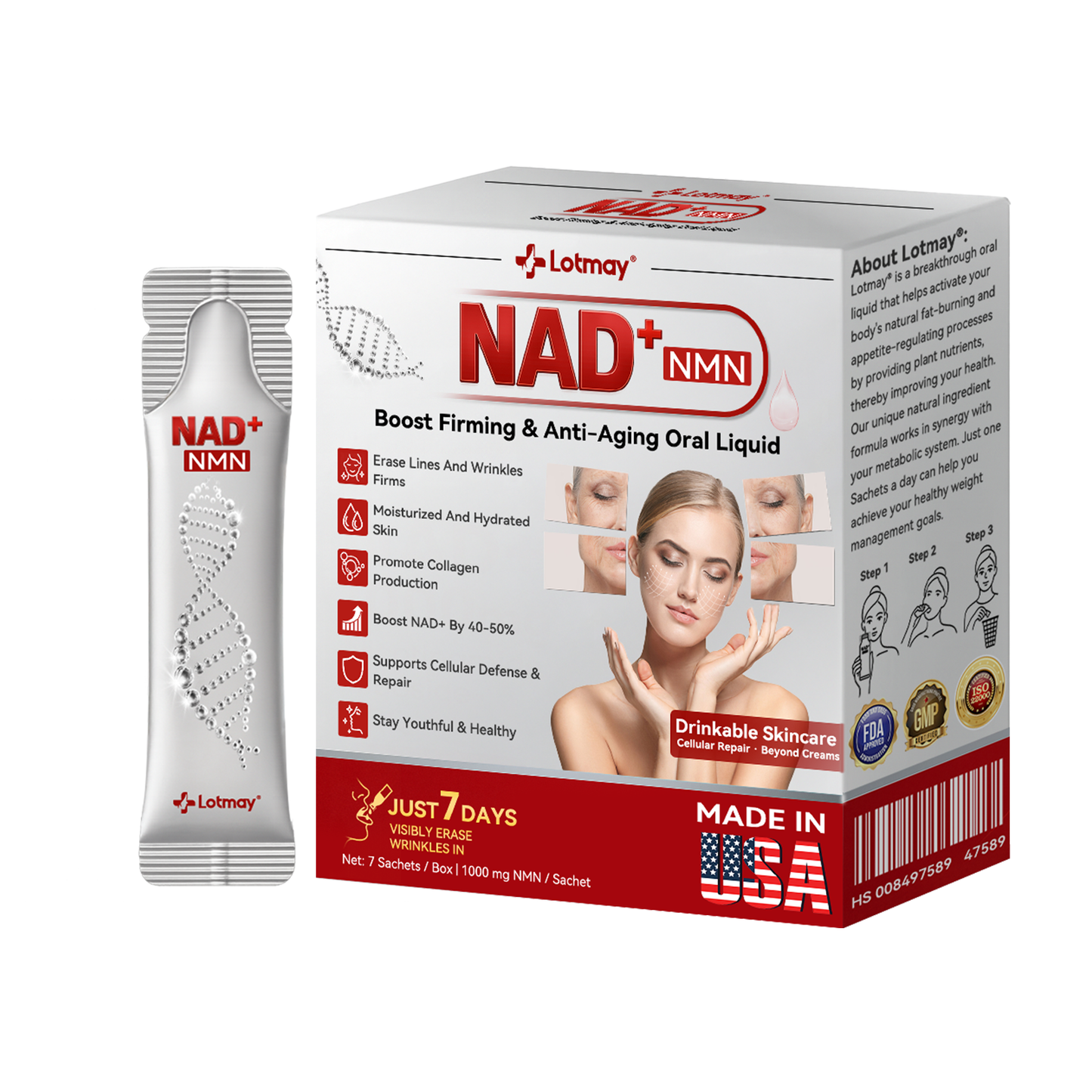 Made in USA☘️ 𝐿𝑜𝑡𝑚𝑎𝑦® 𝑁𝑀𝑁 𝑁𝐴𝐷+  𝐵𝑜𝑜𝑠𝑡 𝐹𝑖𝑟𝑚𝑖𝑛𝑔 & 𝐴𝑛𝑡𝑖-𝑎𝑔𝑖𝑛𝑔 𝑂𝑟𝑎𝑙 𝐿𝑖𝑞𝑢𝑖𝑑